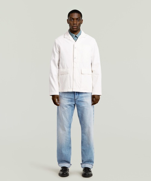 MARSEILLE BLAZER/ミリタリーディテールデニムブレザー/デニム