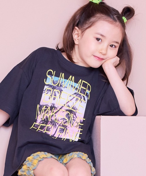 Life Support Products（ライフサポートプロダクツ）の「【COTTON from U.S.A】ビッグシルエットフォトプリントTシャツ（Tシャツ/カットソー・キッズ・ホワイト系1/ホワイト系2/ホワイト系3/ブラック系2/ホワイト系4/ブラック系1/ブラック系3/ブラック系4・150/110/80/90/95/100/120/130/140）」の8枚目の写真