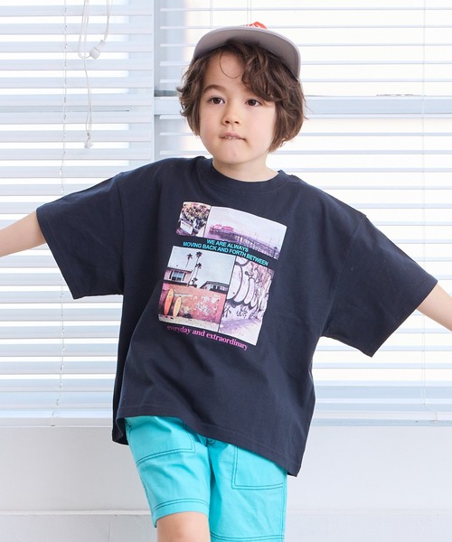 Life Support Products（ライフサポートプロダクツ）の「【COTTON from U.S.A】ビッグシルエットフォトプリントTシャツ（Tシャツ/カットソー・キッズ・ホワイト系1/ホワイト系2/ホワイト系3/ブラック系2/ホワイト系4/ブラック系1/ブラック系3/ブラック系4・150/110/80/90/95/100/120/130/140）」の21枚目の写真