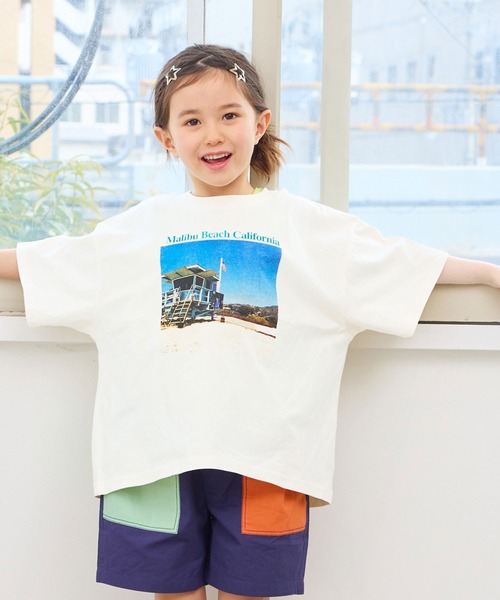 Life Support Products（ライフサポートプロダクツ）の「【COTTON from U.S.A】ビッグシルエットフォトプリントTシャツ（Tシャツ/カットソー・キッズ・ホワイト系1/ホワイト系2/ホワイト系3/ブラック系2/ホワイト系4/ブラック系1/ブラック系3/ブラック系4・150/110/80/90/95/100/120/130/140）」の11枚目の写真