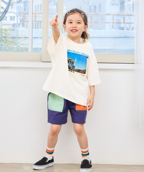 Life Support Products（ライフサポートプロダクツ）の「【COTTON from U.S.A】ビッグシルエットフォトプリントTシャツ（Tシャツ/カットソー・キッズ・ホワイト系1/ホワイト系2/ホワイト系3/ブラック系2/ホワイト系4/ブラック系1/ブラック系3/ブラック系4・150/110/80/90/95/100/120/130/140）」の13枚目の写真