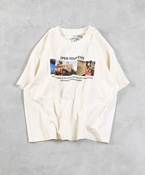 Life Support Products（ライフサポートプロダクツ）の「【COTTON from U.S.A】ビッグシルエットフォトプリントTシャツ（Tシャツ/カットソー・キッズ・ホワイト系1/ホワイト系2/ホワイト系3/ブラック系2/ホワイト系4/ブラック系1/ブラック系3/ブラック系4・150/110/80/90/95/100/120/130/140）」の15枚目の写真