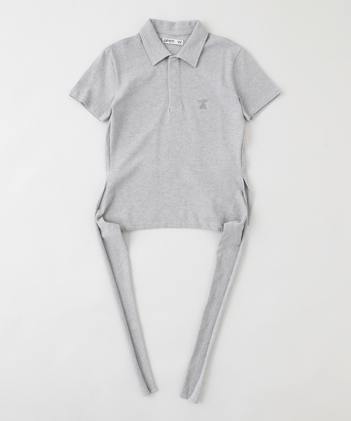 tシャツ 「Geek Office / ギークオフィス」LCDC SCARF-DETAIL HALTER-NECK TOP レディース Geek Office / ギークオフィス】OPEN YY Knied YY HUGHEART