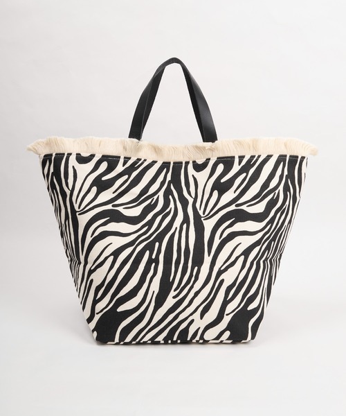 The Bagmati(ザバグマティ)の「【The Bagmati】ゼブラキャンバストートバッグ-CANVAS TOTE BAG with FRIENGE TOP(トートバッグ・レディース・ゼブラ・FREE)」の16枚目の写真