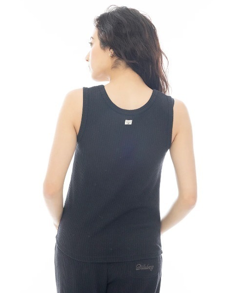 BILLABONG(ビラボン)の「BILLABONG レディース 【CHILLWEAR】 JACQUARD RIB TANK TOP タンクトップ 【2025年春夏モデル】/ビラボンセットアップ対応タンクトップ(タンクトップ・レディース・アイボリー/オレンジ系その他/ブラック・MEDIUM)」の12枚目の写真
