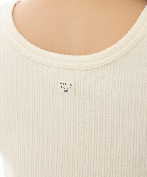 BILLABONG(ビラボン)の「BILLABONG レディース 【CHILLWEAR】 JACQUARD RIB TANK TOP タンクトップ 【2025年春夏モデル】/ビラボンセットアップ対応タンクトップ(タンクトップ・レディース・アイボリー/オレンジ系その他/ブラック・MEDIUM)」の9枚目の写真