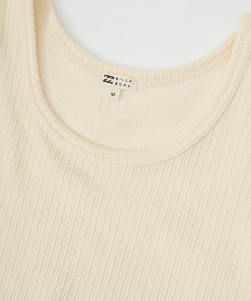 BILLABONG(ビラボン)の「BILLABONG レディース 【CHILLWEAR】 JACQUARD RIB TANK TOP タンクトップ 【2025年春夏モデル】/ビラボンセットアップ対応タンクトップ(タンクトップ・レディース・アイボリー/オレンジ系その他/ブラック・MEDIUM)」の11枚目の写真