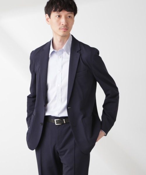 nano universe ネイビー ビジネススーツ セール】「N JACKET PREMIUM」IN DRY カノコストレッチ