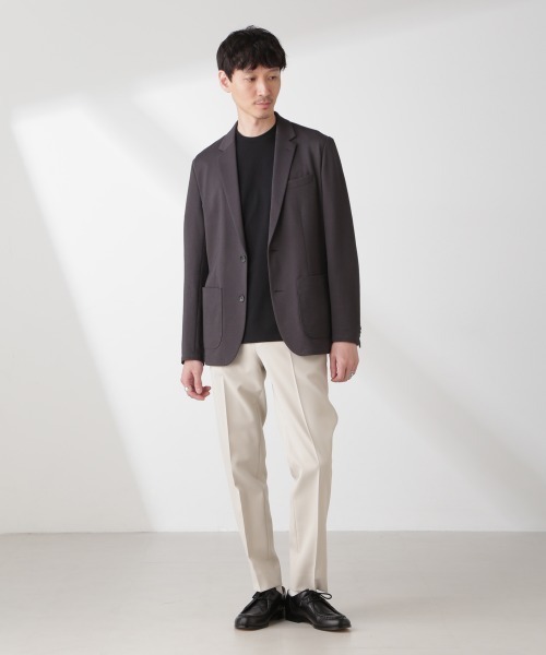 NANO universe(ナノユニバース)の「「N JACKET PREMIUM」IN DRY カノコストレッチジャケット(テーラードジャケット・メンズ・チャコール/ネイビー・S/M/L)」の7枚目の写真