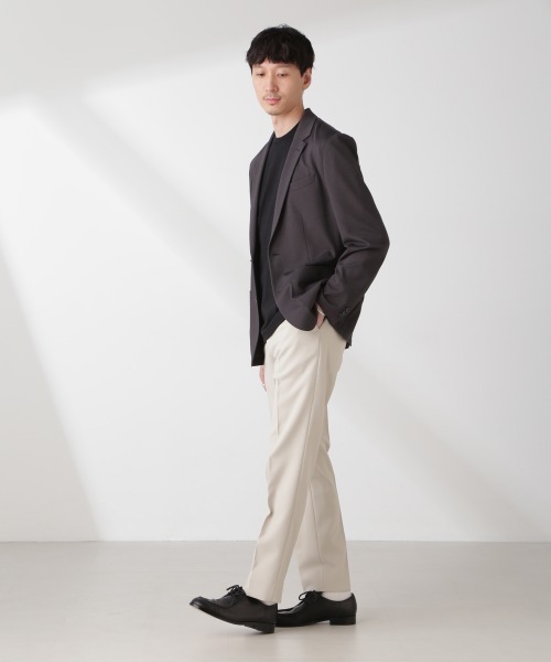 NANO universe(ナノユニバース)の「「N JACKET PREMIUM」IN DRY カノコストレッチジャケット(テーラードジャケット・メンズ・チャコール/ネイビー・S/M/L)」の8枚目の写真