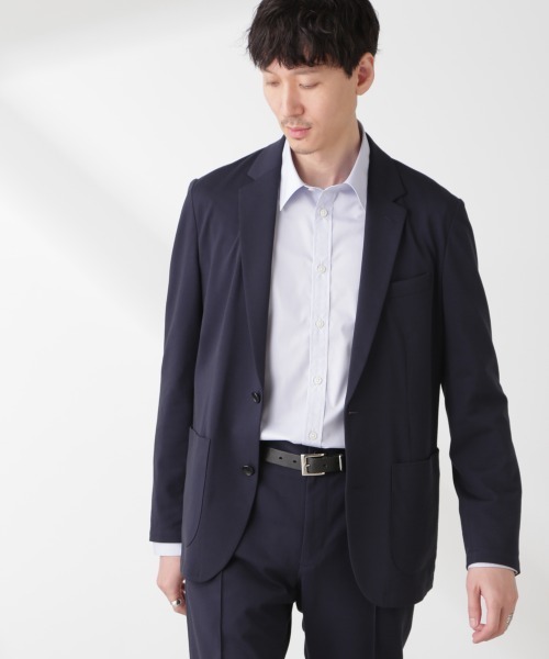 NANO universe(ナノユニバース)の「「N JACKET PREMIUM」IN DRY カノコストレッチジャケット(テーラードジャケット・メンズ・チャコール/ネイビー・S/M/L)」の10枚目の写真