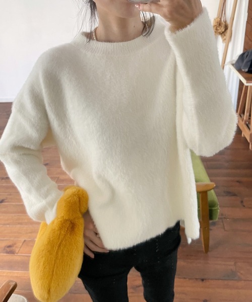Mela（メラ）の「FUR HAND BAG（ハンドバッグ・レディース・アイボリー/グレー/ブラック/ホワイト/ベージュ/イエロー・FREE）」の21枚目の写真