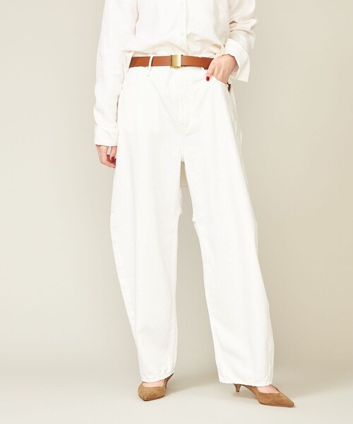 別注】＜upper hights for conte＞ デニムワイドパンツ DEUX②