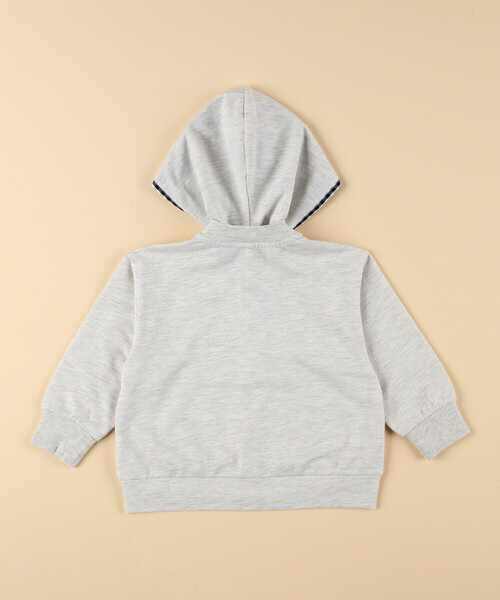 COMME CA ISM（コムサイズム）の「ギンガムチェック使い パーカー（パーカー・キッズ・ブラック/オートミール・80-90cm）」の13枚目の写真