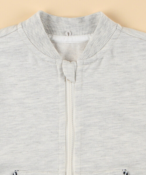 COMME CA ISM（コムサイズム）の「ギンガムチェック使い パーカー（パーカー・キッズ・ブラック/オートミール・80-90cm）」の9枚目の写真