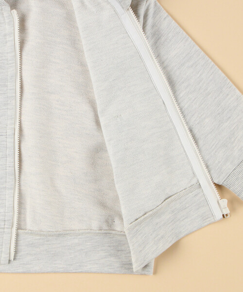 COMME CA ISM（コムサイズム）の「ギンガムチェック使い パーカー（パーカー・キッズ・ブラック/オートミール・80-90cm）」の6枚目の写真