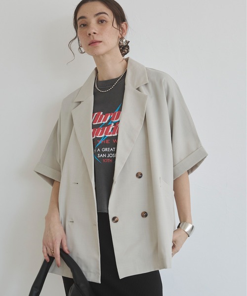 epine アイボリー テーラードジャケット épine label basic jacket （3color） | épine