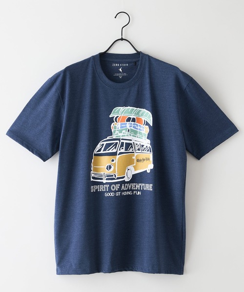 JEANS MATE(ジーンズメイト)の「【汗染みの目立ちにくいTシャツ ZEROSTAIN/ゼロステイン】プリントTシャツ 防汚 UVカット ワーゲンバスライク フィッシング 釣り トラウト(Tシャツ/カットソー・メンズ・ブルー系その他2/ブルー系その他/ホワイト系その他2/ベージュ系その他・X-LARGE/LARGE/MEDIUM)」の13枚目の写真