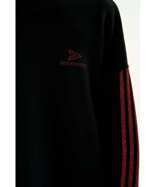 DISCOVERED(ディスカバード)の「LAME LAME LINE COTTON KNIT(ニット/セーター・メンズ・グレー/ブラック・LARGE/SMALL)」の13枚目の写真