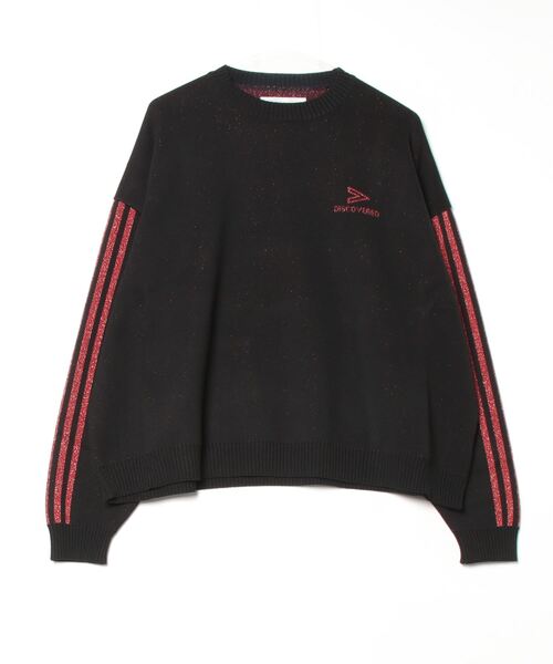 DISCOVERED(ディスカバード)の「LAME LAME LINE COTTON KNIT(ニット/セーター・メンズ・グレー/ブラック・LARGE/SMALL)」の3枚目の写真