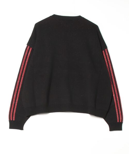 DISCOVERED(ディスカバード)の「LAME LAME LINE COTTON KNIT(ニット/セーター・メンズ・グレー/ブラック・LARGE/SMALL)」の4枚目の写真