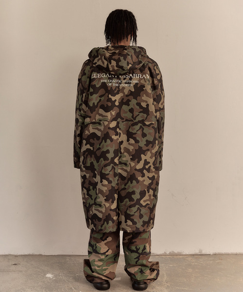 LIBERE(リベーレ)の「LIBERE リベーレ / OVERSIZED RAIN COAT 撥水オーバーサイズモッズコート レインコート / 251111-251112(モッズコート・メンズ・カモフラージュ/ブラック・LARGE/MEDIUM/SMALL)」の22枚目の写真