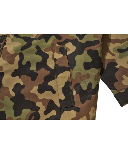 LIBERE(リベーレ)の「LIBERE リベーレ / OVERSIZED RAIN COAT 撥水オーバーサイズモッズコート レインコート / 251111-251112(モッズコート・メンズ・カモフラージュ/ブラック・LARGE/MEDIUM/SMALL)」の12枚目の写真
