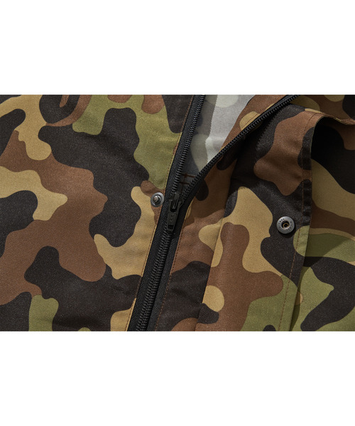 LIBERE(リベーレ)の「LIBERE リベーレ / OVERSIZED RAIN COAT 撥水オーバーサイズモッズコート レインコート / 251111-251112(モッズコート・メンズ・カモフラージュ/ブラック・LARGE/MEDIUM/SMALL)」の10枚目の写真