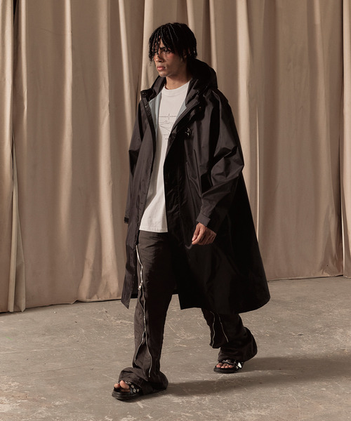LIBERE(リベーレ)の「LIBERE リベーレ / OVERSIZED RAIN COAT 撥水オーバーサイズモッズコート レインコート / 251111-251112(モッズコート・メンズ・カモフラージュ/ブラック・LARGE/MEDIUM/SMALL)」の6枚目の写真