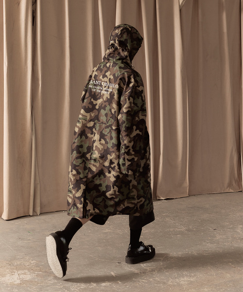 LIBERE(リベーレ)の「LIBERE リベーレ / OVERSIZED RAIN COAT 撥水オーバーサイズモッズコート レインコート / 251111-251112(モッズコート・メンズ・カモフラージュ/ブラック・LARGE/MEDIUM/SMALL)」の3枚目の写真