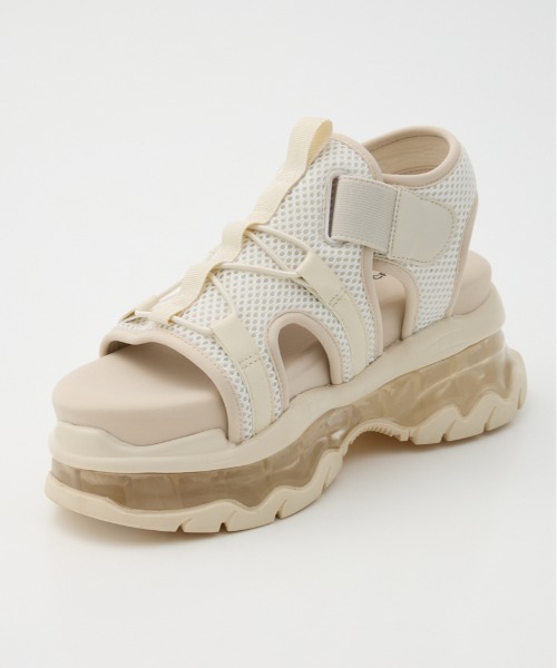 RODEO CROWNS WIDE BOWL（ロデオクラウンズワイドボウル）の「クリアソール ボリュームサンダル（サンダル・レディース・マルチ/オフホワイト/ブラック・MEDIUM/SMALL/LARGE）」の21枚目の写真