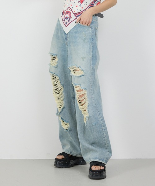 RODEO CROWNS WIDE BOWL（ロデオクラウンズワイドボウル）の「クリアソール ボリュームサンダル（サンダル・レディース・マルチ/オフホワイト/ブラック・MEDIUM/SMALL/LARGE）」の8枚目の写真