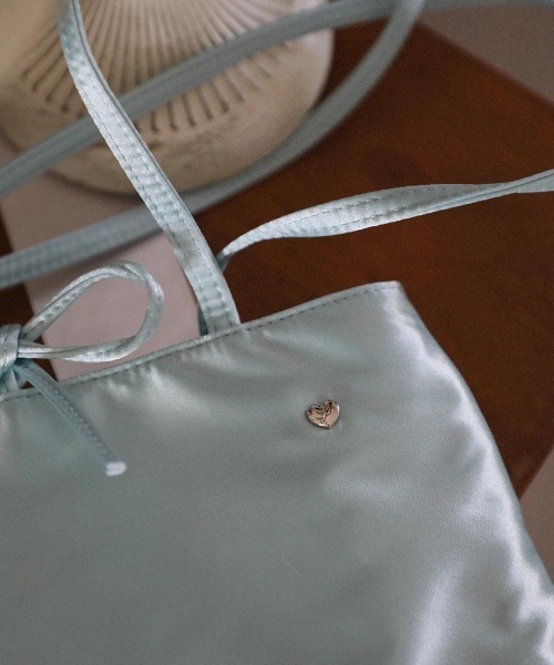 UP START（アップスタート）の「【LAMPOON】サテンミニトート（トートバッグ・レディース・ピンク/ブルー・FREE）」の5枚目の写真