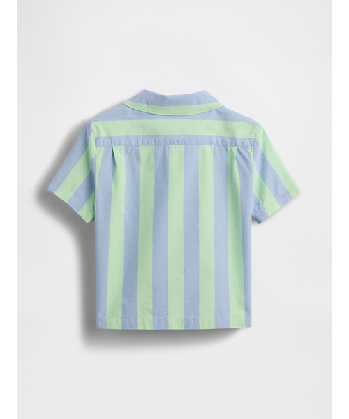 GAP（ギャップ）の「オーガニックコットン カバナシャツ (幼児・ベビー)（シャツ/ブラウス・キッズ・ライトブルー/イエロー・70cm/80ｃｍ/90cm/95cm/100cm/110cm/105cm）」の5枚目の写真