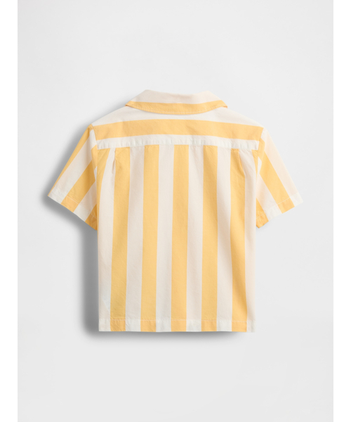 GAP（ギャップ）の「オーガニックコットン カバナシャツ (幼児・ベビー)（シャツ/ブラウス・キッズ・ライトブルー/イエロー・70cm/80ｃｍ/90cm/95cm/100cm/110cm/105cm）」の6枚目の写真