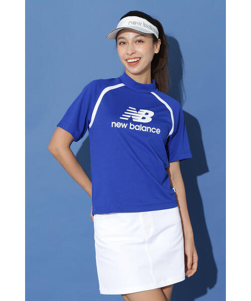 セール】【new balance golf】ハーフスリーブ モックネック プル