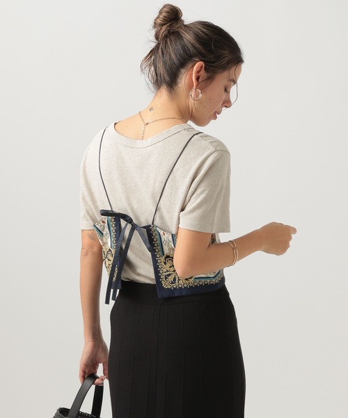 キャミソール 「スタイリングのアクセントに」スカーフビスチェ BAYFLOW キャミソール 「スタイリングのアクセントに」スカーフ