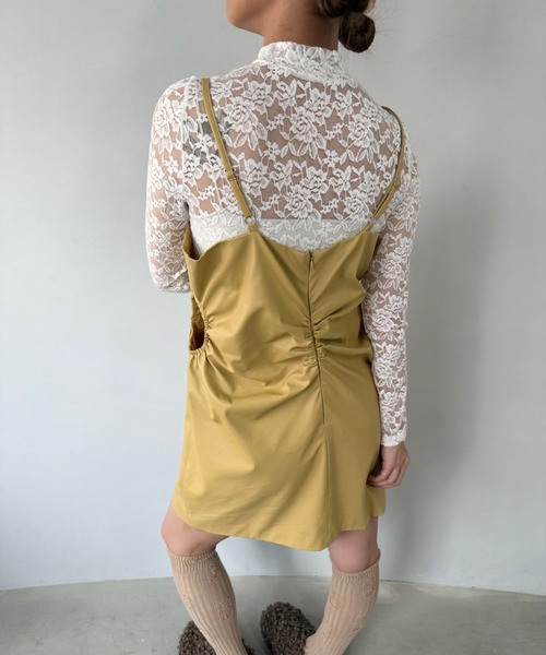 SANSeLF（サンセルフ）の「【SANSeLF】 レースボディスーツ ロングスリーブ ハイネックフィット sanw25s074（その他トップス・レディース・ホワイト/ブラック・FREE）」の3枚目の写真