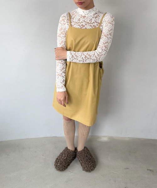 SANSeLF（サンセルフ）の「【SANSeLF】 レースボディスーツ ロングスリーブ ハイネックフィット sanw25s074（その他トップス・レディース・ホワイト/ブラック・FREE）」の6枚目の写真