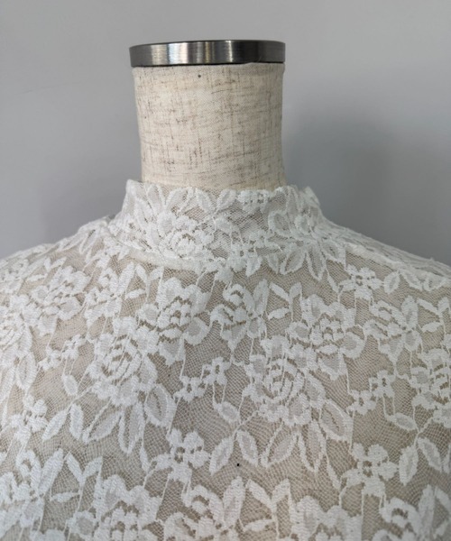 SANSeLF（サンセルフ）の「【SANSeLF】 レースボディスーツ ロングスリーブ ハイネックフィット sanw25s074（その他トップス・レディース・ホワイト/ブラック・FREE）」の15枚目の写真