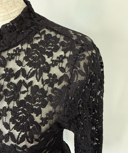 SANSeLF（サンセルフ）の「【SANSeLF】 レースボディスーツ ロングスリーブ ハイネックフィット sanw25s074（その他トップス・レディース・ホワイト/ブラック・FREE）」の22枚目の写真