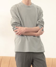 LASOA（ラソア）の「ポンチ素材長袖ベーシックトップス/L00022（Tシャツ/カットソー）」