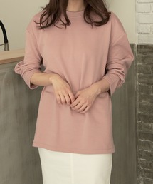 LASOA（ラソア）の「ポンチ素材長袖ベーシックトップス/L00022（Tシャツ/カットソー）」