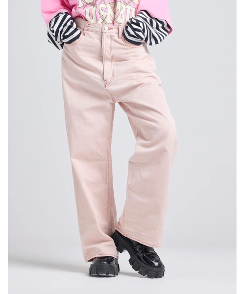 Little sunny bite（リトルサニーバイト）の「littlesunnybite/リトルサニーバイト/twill pants（その他パンツ・レディース・ピンク/ブラック/ブルー・M/S）」の13枚目の写真