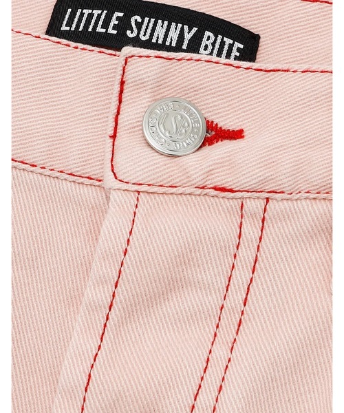 Little sunny bite（リトルサニーバイト）の「littlesunnybite/リトルサニーバイト/twill pants（その他パンツ・レディース・ピンク/ブラック/ブルー・M/S）」の18枚目の写真