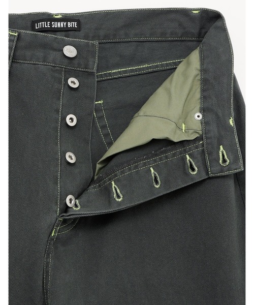 Little sunny bite（リトルサニーバイト）の「littlesunnybite/リトルサニーバイト/twill pants（その他パンツ・レディース・ピンク/ブラック/ブルー・M/S）」の6枚目の写真