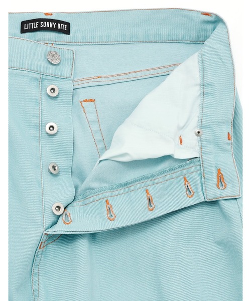 Little sunny bite（リトルサニーバイト）の「littlesunnybite/リトルサニーバイト/twill pants（その他パンツ・レディース・ピンク/ブラック/ブルー・M/S）」の7枚目の写真