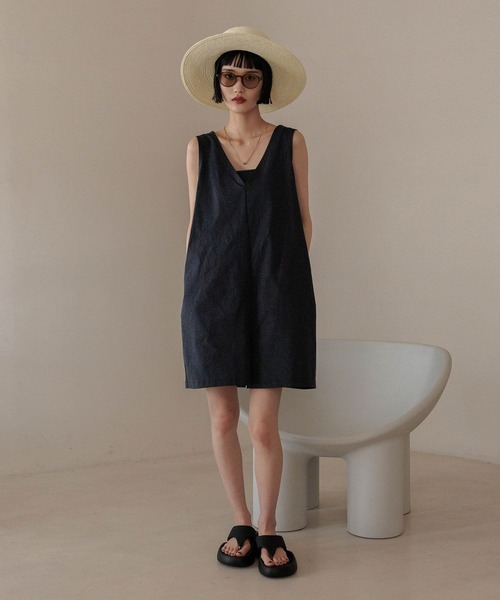 LOWRYS FARM（ローリーズファーム）の「オーシャンパシフィック／ラッシュオールインワン 292213（ラッシュガード・レディース・ブラック/カーキ・FREE）」の5枚目の写真