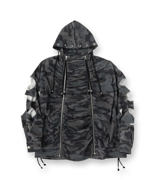 tk.TAKEO KIKUCHI（ティーケータケオキクチ）の「K’PJT by AOI 『Lightweight Parka』（パーカー・レディース・ブラック系/ブラック・66）」の5枚目の写真