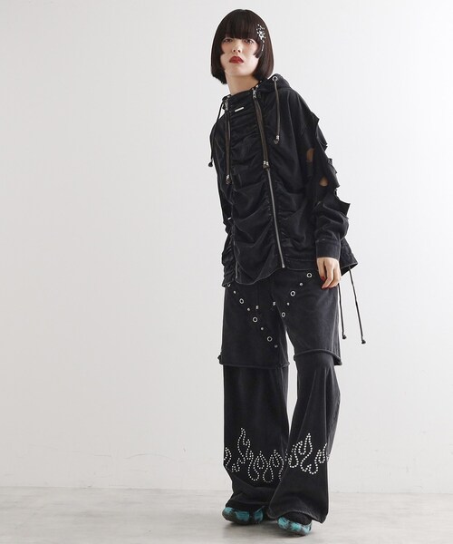 tk.TAKEO KIKUCHI（ティーケータケオキクチ）の「K’PJT by AOI 『Lightweight Parka』（パーカー・レディース・ブラック系/ブラック・66）」の8枚目の写真